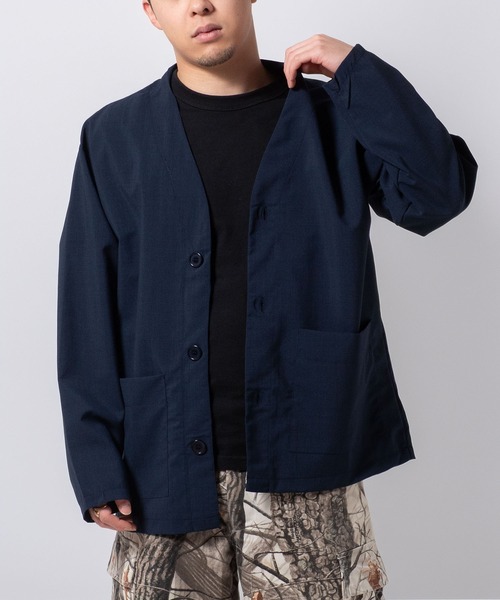 BAYBLO(ベイブロ)の「(SA) 薄手 Vネック 無地 カーディガン(カーディガン/ボレロ・メンズ・グレー/ブラック/ネイビー・M/L/LL)」の3枚目の写真
