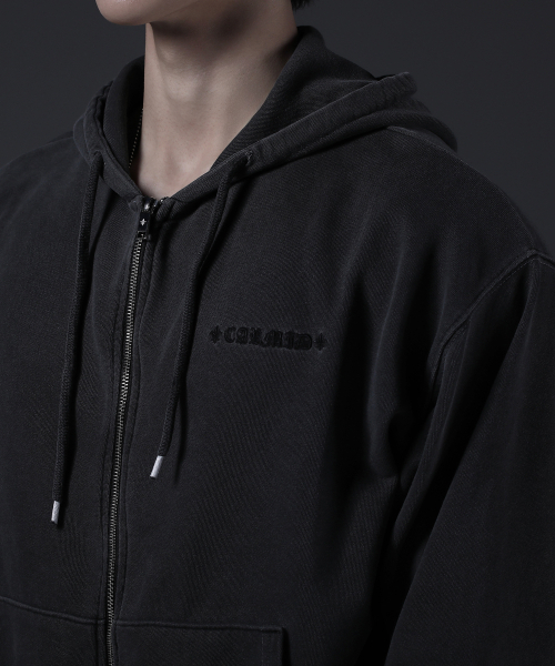CARMID(カミド)の「カミドゴシックピグメントツーウェイフードジップアップ(パーカー・メンズ・その他・1/2/3)」の11枚目の写真