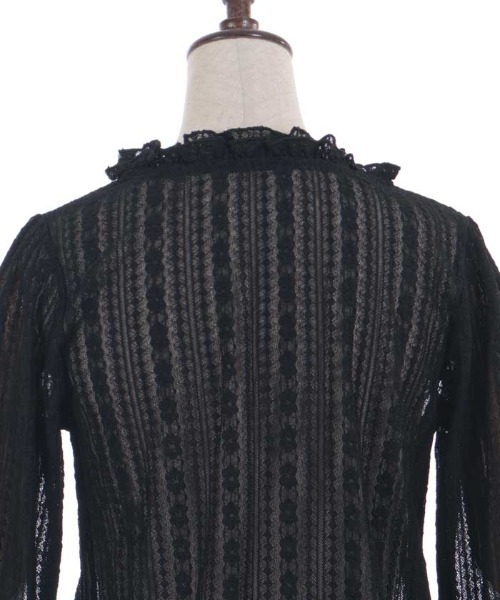 axes femme(アクシーズファム)の「フリルフレア袖レースインナー(Tシャツ/カットソー・レディース・ブラック/ホワイト・FREE)」の17枚目の写真