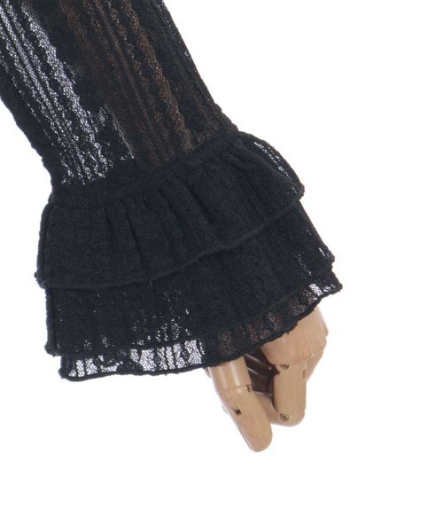 axes femme(アクシーズファム)の「フリルフレア袖レースインナー(Tシャツ/カットソー・レディース・ブラック/ホワイト・FREE)」の18枚目の写真