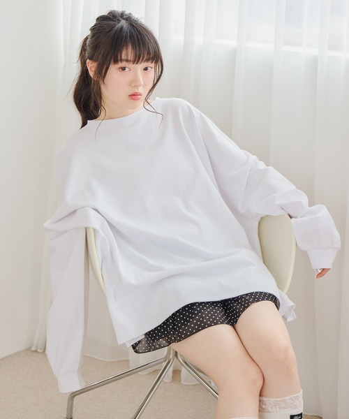 Heather(ヘザー)の「WEB限定 UVアソートBIGTEE 664024(Tシャツ/カットソー・レディース・オフホワイト/杢グレー/オートミール/ピンク/ブラック・FREE/M)」の2枚目の写真
