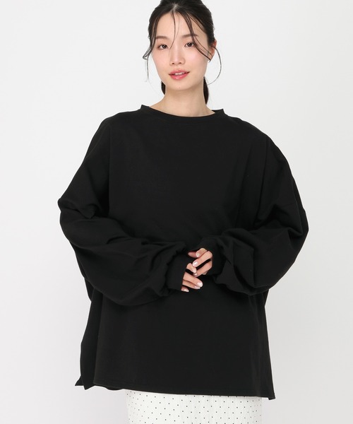 Heather(ヘザー)の「WEB限定 UVアソートBIGTEE 664024(Tシャツ/カットソー・レディース・オフホワイト/杢グレー/オートミール/ピンク/ブラック・FREE/M)」の22枚目の写真