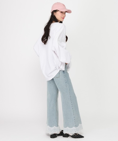 Heather(ヘザー)の「WEB限定 UVアソートBIGTEE 664024(Tシャツ/カットソー・レディース・オフホワイト/杢グレー/オートミール/ピンク/ブラック・FREE/M)」の12枚目の写真