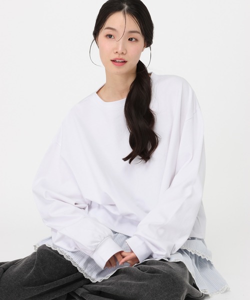 Heather(ヘザー)の「WEB限定 UVアソートBIGTEE 664024(Tシャツ/カットソー・レディース・オフホワイト/杢グレー/オートミール/ピンク/ブラック・FREE/M)」の14枚目の写真