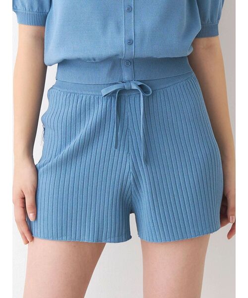 CALNAMUR（カルナムール）の「バックフリンジニットパンツ（その他パンツ・レディース・チャコールグレー/ブルー/ブラウン・FREE）」の3枚目の写真