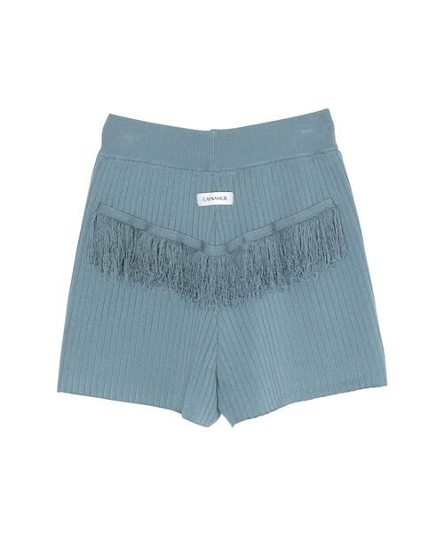 CALNAMUR（カルナムール）の「バックフリンジニットパンツ（その他パンツ・レディース・チャコールグレー/ブルー/ブラウン・FREE）」の6枚目の写真