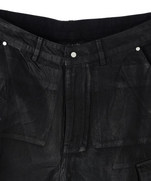 DANKE SCHON(ダンケシェーン)の「DankeSchon/ダンケシェーン/11oz RUBBER COATED CARGO SHORTS(カーゴパンツ・レディース・ブラック・M/L)」の7枚目の写真