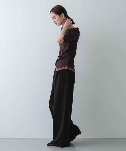 SENSE OF PLACE by URBAN RESEARCH（センスオブプレイスバイアーバンリサーチ）の「『軽量』メッシュフラットシューズ（パンプス・レディース・アイボリー/ブラック・LARGE/MEDIUM/SMALL）」の4枚目の写真