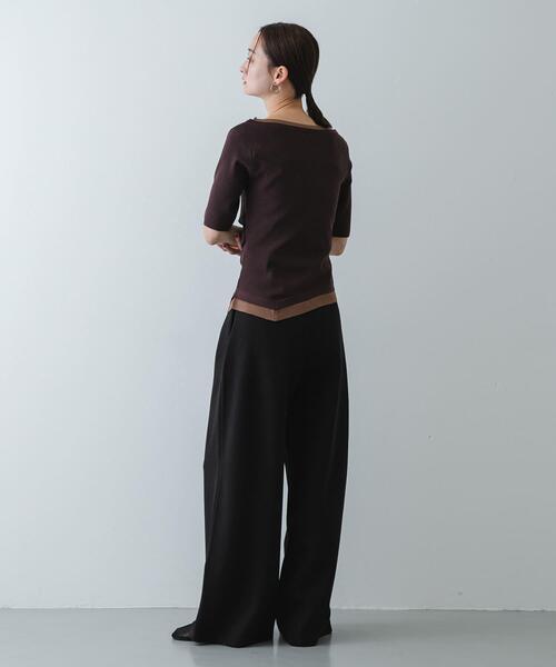 SENSE OF PLACE by URBAN RESEARCH（センスオブプレイスバイアーバンリサーチ）の「『軽量』メッシュフラットシューズ（パンプス・レディース・アイボリー/ブラック・LARGE/MEDIUM/SMALL）」の5枚目の写真