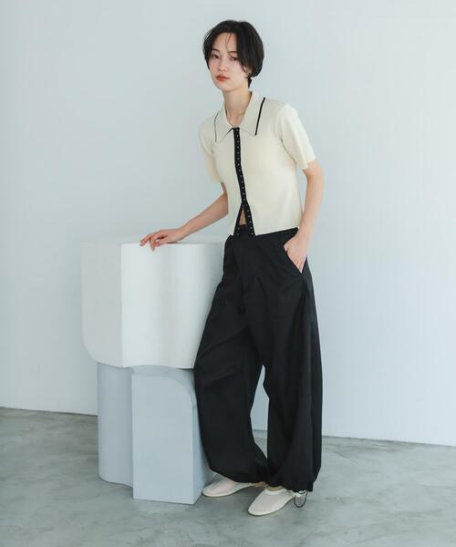SENSE OF PLACE by URBAN RESEARCH（センスオブプレイスバイアーバンリサーチ）の「『軽量』メッシュフラットシューズ（パンプス・レディース・アイボリー/ブラック・LARGE/MEDIUM/SMALL）」の22枚目の写真