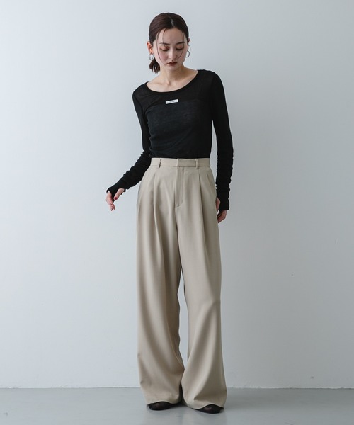 SENSE OF PLACE by URBAN RESEARCH（センスオブプレイスバイアーバンリサーチ）の「メッシュフラットシューズ（その他シューズ・レディース・アイボリー/ブラック・LARGE/MEDIUM/SMALL）」の8枚目の写真