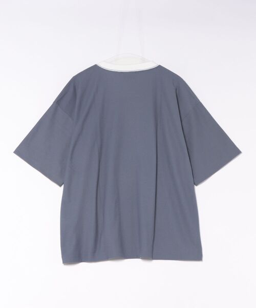 DISCUS ATHLETIC(ディスカス アスレチック)の「DISCUS ATHLETIC(ディスカスアスレチック)梨地COOLMAX フードイラストプリント リンガーTシャツ(Tシャツ/カットソー・メンズ・オフホワイト/グレイッシュブルー/ホワイト系その他/スミクロ・M/XL/L)」の9枚目の写真