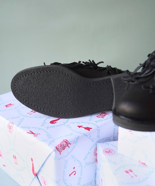 JUCO.（ジュコ）の「くせっ毛スリッポン（スリッポン・レディース・ブラック・22.5cm/23.5cm/24.5cm/25.5cm/26.5cm/27.5cm）」の6枚目の写真