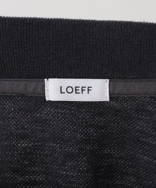 FRAMeWORK（フレームワーク）の「LOEFF/ロエフ LI/CO PIQUE PL LS（Tシャツ/カットソー・レディース・ベージュ/チャコールグレー・FREE）」の7枚目の写真