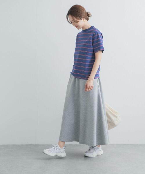 URBAN RESEARCH DOORS（アーバンリサーチドアーズ）の「ライトダンボールニットスカート（スカート・レディース・ブラック/グレー・FREE）」の9枚目の写真