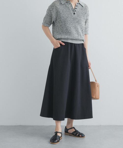 URBAN RESEARCH DOORS（アーバンリサーチドアーズ）の「ライトダンボールニットスカート（スカート・レディース・ブラック/グレー・FREE）」の19枚目の写真
