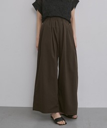 フレンチリネン ワイドパンツ