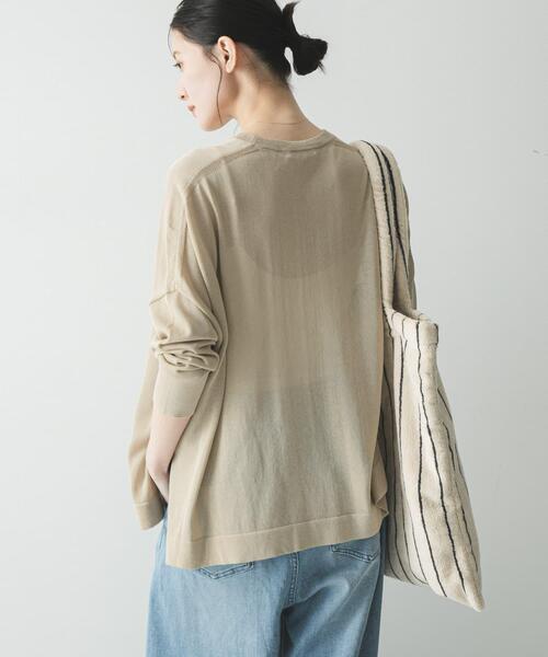 URBAN RESEARCH(アーバンリサーチ)の「UVカット加工ルーズニット(ニット/セーター・レディース・ベージュ/ライトブルー/ブラック・FREE)」の16枚目の写真