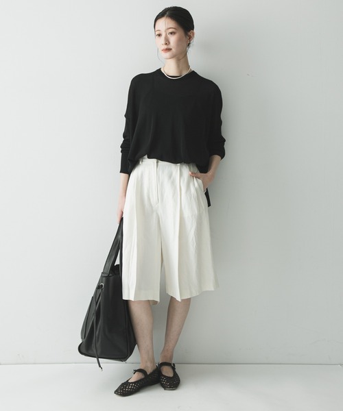 URBAN RESEARCH（アーバンリサーチ）の「UVカット加工ルーズニット（ニット/セーター・レディース・ベージュ/ライトブルー/ブラック・FREE）」の17枚目の写真