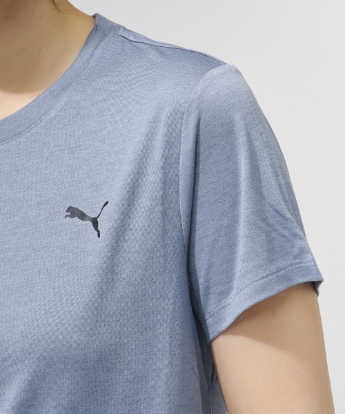 PUMA（プーマ）の「プーマ PUMA W TAD ESS HEATHER Tシャツ（Tシャツ/カットソー・レディース・ベビーピンク/ネイビー・M/L/XL/S）」の6枚目の写真