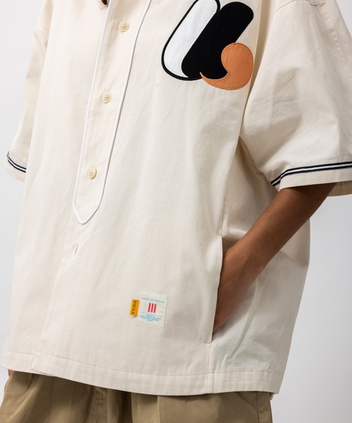 UNION（UNION TOKYO）（ユニオン）の「UNION TOKYO MARKHAM SHIRT ユニオントーキョー シャツ（シャツ/ブラウス・メンズ・オフホワイト/グレー・L/M/S/XL）」の3枚目の写真