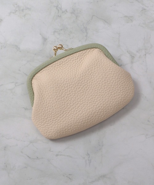 セール】本革 がま口財布（バイカラー）（財布）｜Blanc Pomme