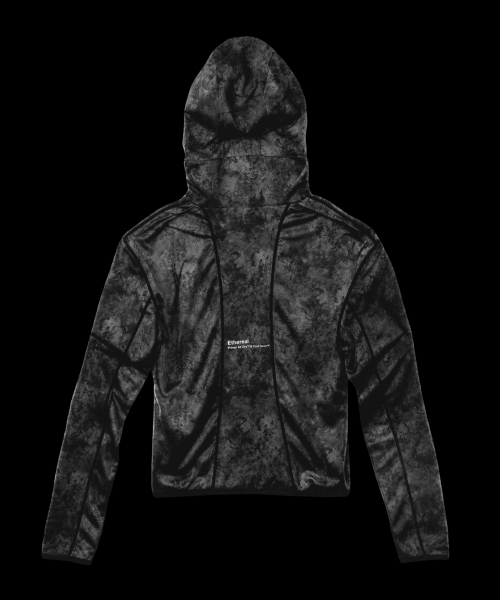 PRINOAR（プリノア）の「エテリアルフード - ウォッシングブラック（パーカー・レディース・ブラック系その他・LARGE/MEDIUM/SMALL）」の2枚目の写真