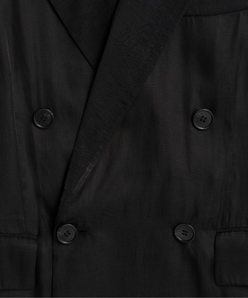 PRANK PROJECT(プランクプロジェクト)の「【2026Summer Pre-Order】シルクブレンドシアージャケット / Silk Blend Sheer Jacket(テーラードジャケット・レディース・ブラック/アイボリー・FREE)」の20枚目の写真