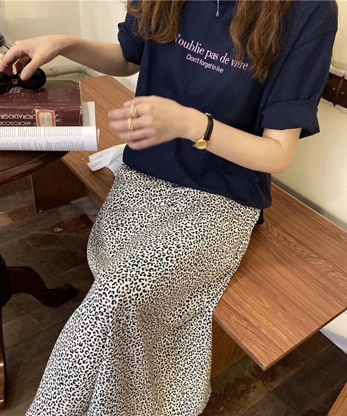 shyam inspiration(シャムインスピレーション)の「オーバーサイズロゴプリントTシャツ/半袖(Tシャツ/カットソー・レディース・ネイビー/ライトイエロー/ホワイト・M/L)」の15枚目の写真