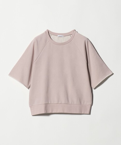 A DAY IN THE LIFE UNITED ARROWS(アデイインザライフユナイテッドアローズ)の「ラメ ウラケ ハーフスリーブスウェット <A DAY IN THE LIFE>(スウェット・レディース・ライトピンク/ナチュラル/グレー系・FREE)」の3枚目の写真
