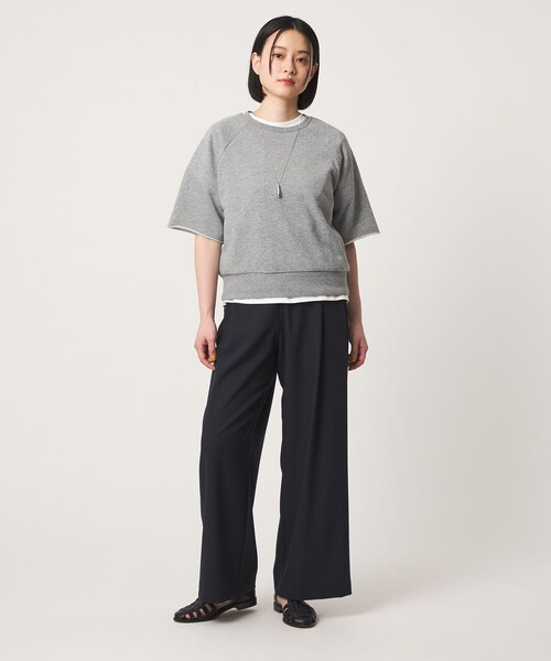 A DAY IN THE LIFE UNITED ARROWS(アデイインザライフユナイテッドアローズ)の「ラメ ウラケ ハーフスリーブスウェット <A DAY IN THE LIFE>(スウェット・レディース・ライトピンク/ナチュラル/グレー系・FREE)」の20枚目の写真
