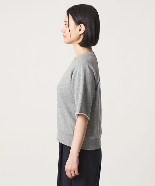 A DAY IN THE LIFE UNITED ARROWS(アデイインザライフユナイテッドアローズ)の「ラメ ウラケ ハーフスリーブスウェット <A DAY IN THE LIFE>(スウェット・レディース・ライトピンク/ナチュラル/グレー系・FREE)」の18枚目の写真