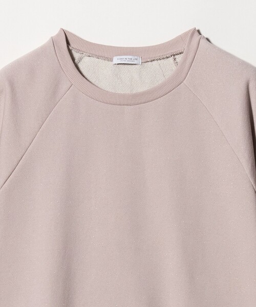 A DAY IN THE LIFE UNITED ARROWS(アデイインザライフユナイテッドアローズ)の「ラメ ウラケ ハーフスリーブスウェット <A DAY IN THE LIFE>(スウェット・レディース・ライトピンク/ナチュラル/グレー系・FREE)」の7枚目の写真