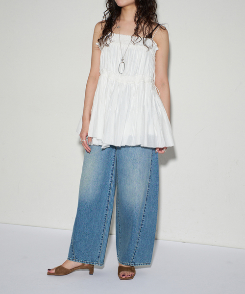 GRISE（グリーズ）の「MIDORI UEEDA×GRISE4cmレザースクエアスエードサンダル（サンダル・レディース・ブラウン/ブルー系その他・SMALL/MEDIUM/LARGE/X-LARGE）」の17枚目の写真