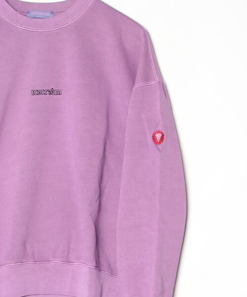 ICECREAM（アイスクリーム）の「OVERDYED SWEATSHIRT RUNNING DOG（スウェット・メンズ・パープル/ブラック・LARGE/MEDIUM/X-LARGE）」の5枚目の写真