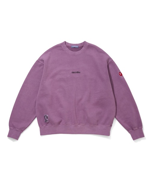 ICECREAM（アイスクリーム）の「OVERDYED SWEATSHIRT RUNNING DOG（スウェット・メンズ・パープル/ブラック・LARGE/MEDIUM/X-LARGE）」の8枚目の写真