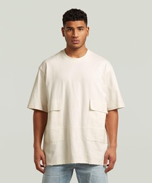 6(ROKU)＞パターンメッシュ ロングスリーブ プルオーバー（Tシャツ