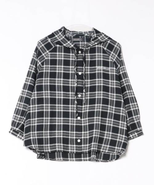 Eddie Bauer(エディーバウアー)の「フーデッドチェック ブラウス(シャツ/ブラウス・レディース・ネイビー系/ホワイト系/ブラック系・XL/L/M/S)」の18枚目の写真