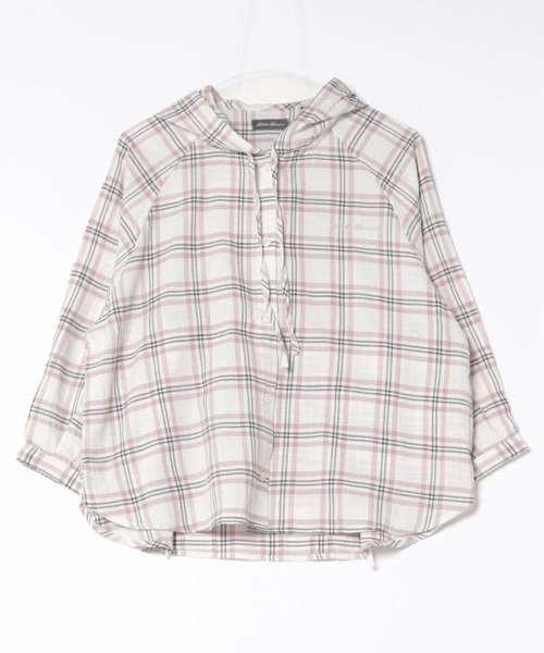 Eddie Bauer(エディーバウアー)の「フーデッドチェック ブラウス(シャツ/ブラウス・レディース・ネイビー系/ホワイト系/ブラック系・XL/L/M/S)」の17枚目の写真