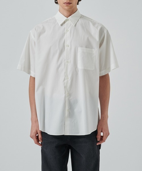 markaware（マーカウェア）の「【MARKAWARE/marka/マーカウェア】COMFORT FIT S/S SHIRT（シャツ/ブラウス・メンズ・ダークグレー/ホワイト/ブルー・2/1）」の8枚目の写真