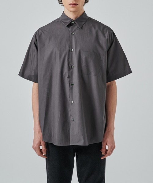 markaware（マーカウェア）の「【MARKAWARE/marka/マーカウェア】COMFORT FIT S/S SHIRT（シャツ/ブラウス・メンズ・ダークグレー/ホワイト/ブルー・2/1）」の15枚目の写真
