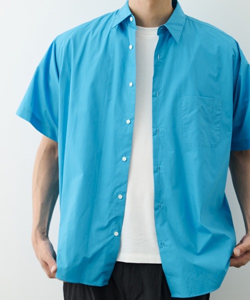 markaware(マーカウェア)の「【MARKAWARE/marka/マーカウェア】COMFORT FIT S/S SHIRT(シャツ/ブラウス・メンズ・ダークグレー/ホワイト/ブルー・2/1)」の6枚目の写真
