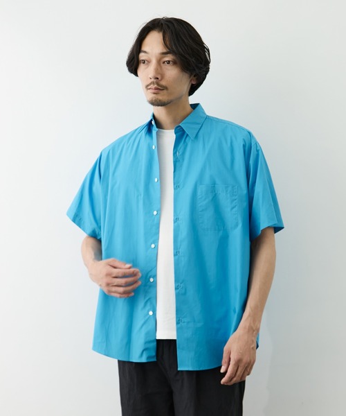 markaware(マーカウェア)の「【MARKAWARE/marka/マーカウェア】COMFORT FIT S/S SHIRT(シャツ/ブラウス・メンズ・ダークグレー/ホワイト/ブルー・2/1)」の7枚目の写真
