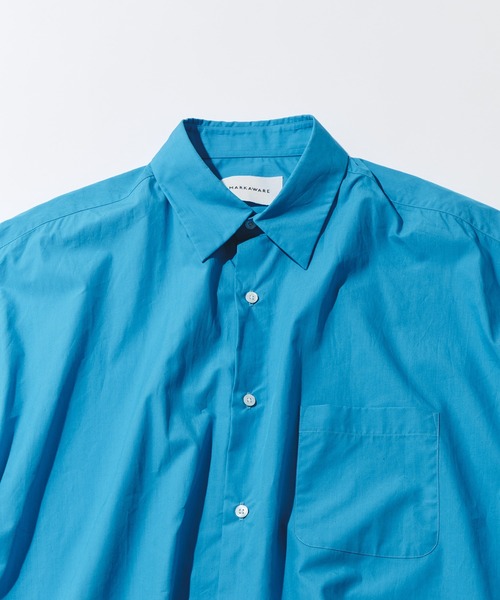 markaware(マーカウェア)の「【MARKAWARE/marka/マーカウェア】COMFORT FIT S/S SHIRT(シャツ/ブラウス・メンズ・ダークグレー/ホワイト/ブルー・2/1)」の4枚目の写真