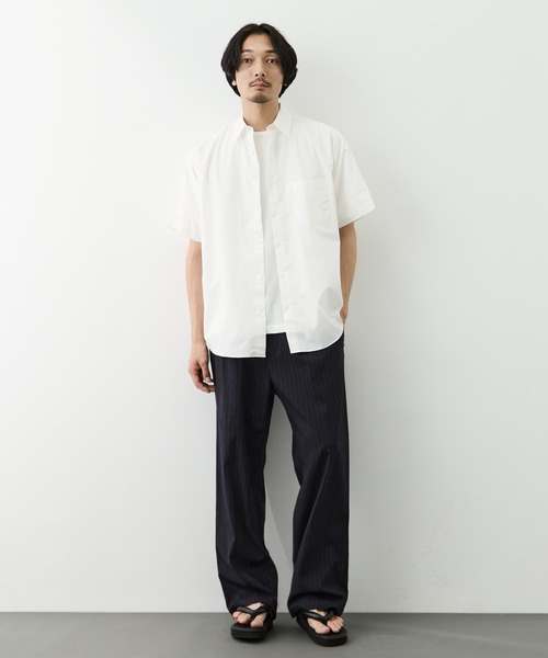 markaware(マーカウェア)の「【MARKAWARE/marka/マーカウェア】COMFORT FIT S/S SHIRT(シャツ/ブラウス・メンズ・ダークグレー/ホワイト/ブルー・2/1)」の15枚目の写真