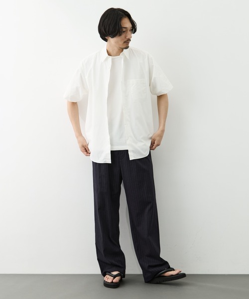 markaware(マーカウェア)の「【MARKAWARE/marka/マーカウェア】COMFORT FIT S/S SHIRT(シャツ/ブラウス・メンズ・ダークグレー/ホワイト/ブルー・2/1)」の16枚目の写真