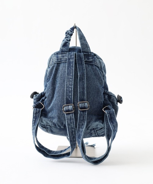 crossi(クロッシー)の「リボンモチーフ ウォッシュデニムリュック(バックパック/リュック・レディース・ブラック/ネイビー/ブルー・FREE)」の18枚目の写真