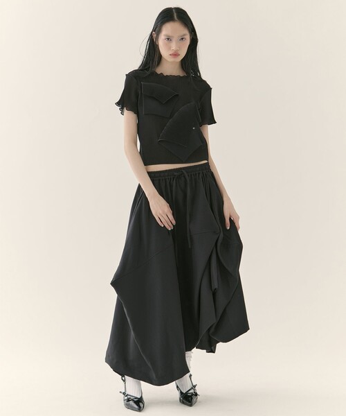 kotohayokozawa(コトハヨコザワ)の「【kotohayokozawa/コトハヨコザワ】《STUDIOUS別注》SHEER SHORT SLEEVE TOP/シアーショートスリーブトップ/半袖/ウォッシャブル(Tシャツ/カットソー・レディース・グレー/ブラック/グリーン/ピンク・FREE)」の14枚目の写真