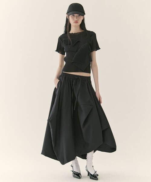 kotohayokozawa(コトハヨコザワ)の「【kotohayokozawa/コトハヨコザワ】《STUDIOUS別注》SHEER SHORT SLEEVE TOP/シアーショートスリーブトップ/半袖/ウォッシャブル(Tシャツ/カットソー・レディース・グレー/ブラック/グリーン/ピンク・FREE)」の15枚目の写真