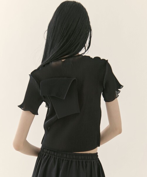 kotohayokozawa(コトハヨコザワ)の「【kotohayokozawa/コトハヨコザワ】《STUDIOUS別注》SHEER SHORT SLEEVE TOP/シアーショートスリーブトップ/半袖/ウォッシャブル(Tシャツ/カットソー・レディース・グレー/ブラック/グリーン/ピンク・FREE)」の19枚目の写真